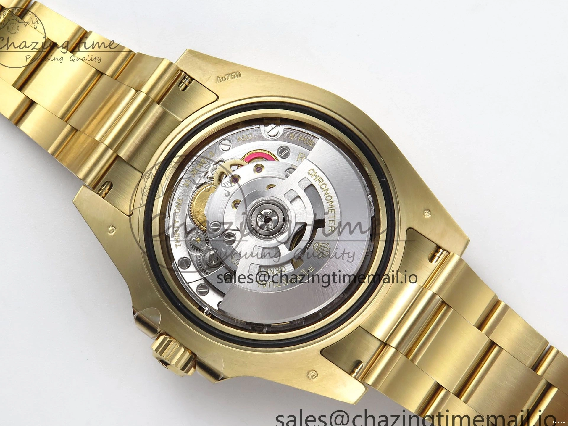 MiroTime 0317 Submariner 41mm 126618 LN THBF 904L Black Ceramic 1:1 Best Edition on YG Bracelet SH UrbanChic 334